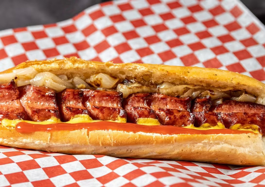 Original Hotdog - All-beef hotdog served on a toasted bun with your choice of classic toppings